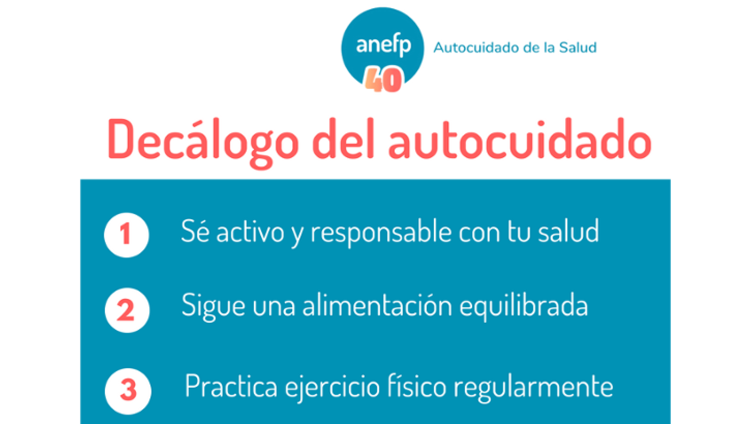 En El Día Mundial Del Autocuidado Anefp Aboga Por Una Actitud Responsable Y Activa Con La Salud 9364